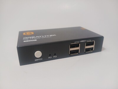 HDMI KVM Switch Dual Monitor 2 Port KVM Switch 2 Monitors 1 Computer 4K@60Hz!!!