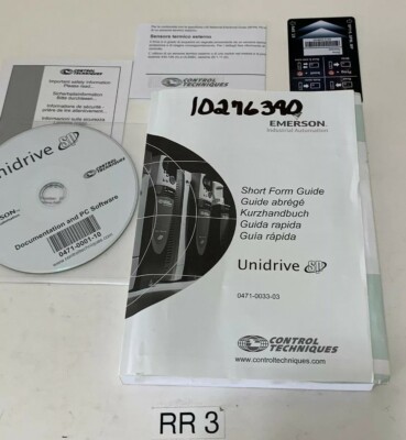 NEW EMERSON CONTROL TECHNIQUES PROGRAMMING SOFTWARE 0471-0001-10, 0471-0033-03