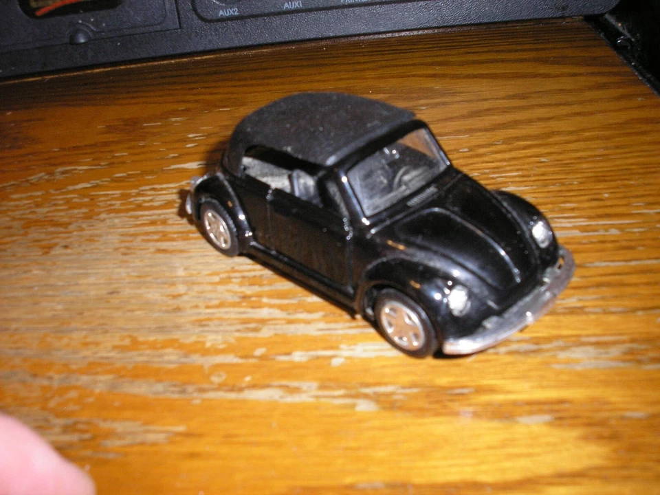 Unbranded 4 1/2" VW Bug Volkswagen Classic Beetle Cabriolet BLK Pull Back Action - Image 3 of 4