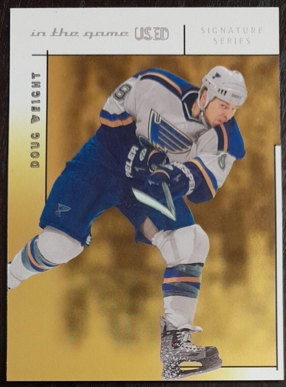2003 - 2004 ITG Used Doug Weight Signature Series Gold /50 #66 Hockey Card
