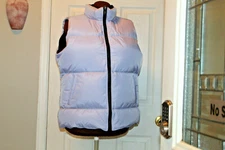  J. PERCY LAVENDER  DOWN FILLED REVERSIBLE VEST SZ L EUC