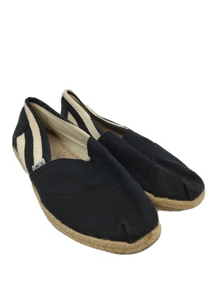 black canvas flats womens