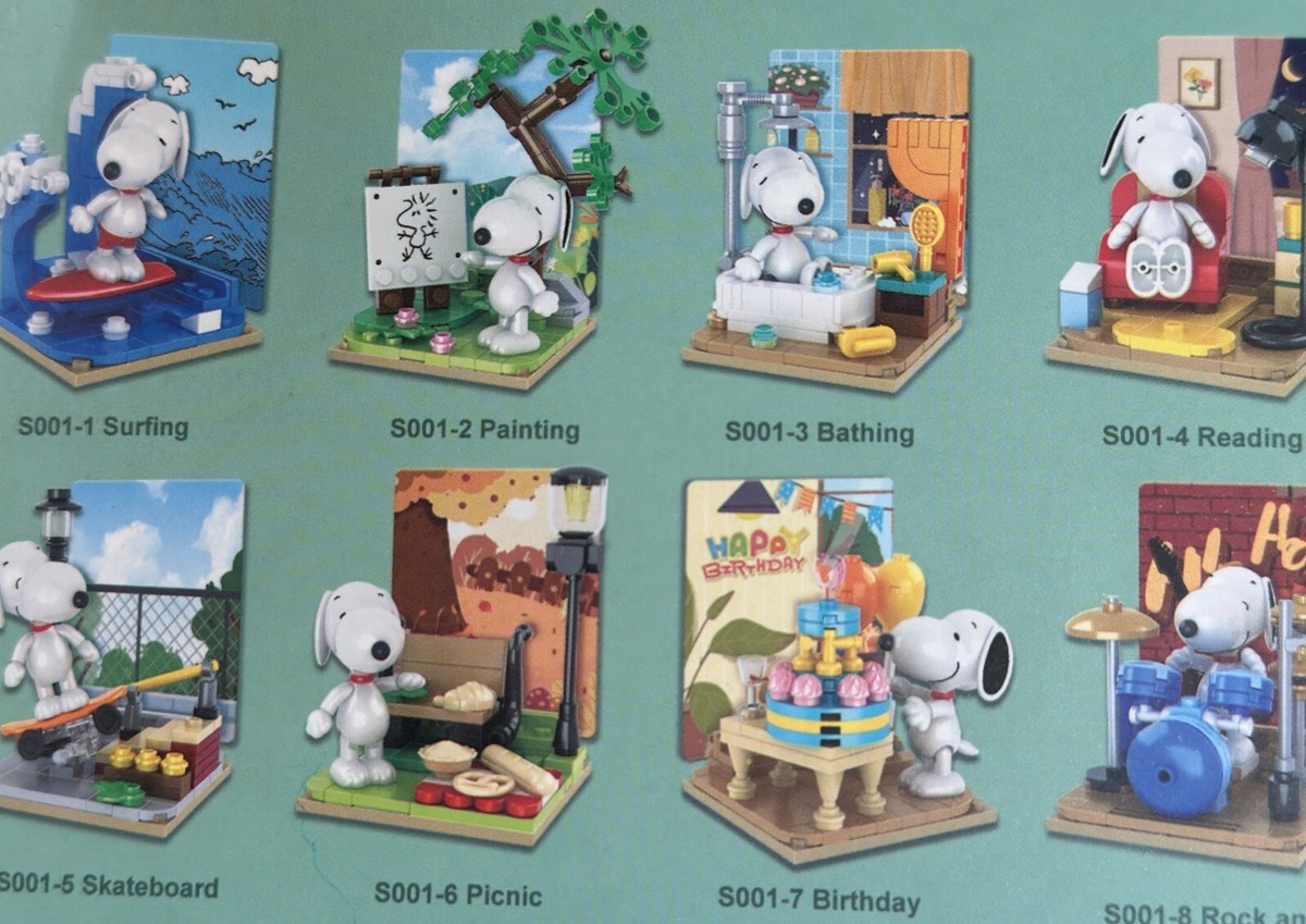 Peanuts Snoopy Friends Character Blind box set of 8 | eBay