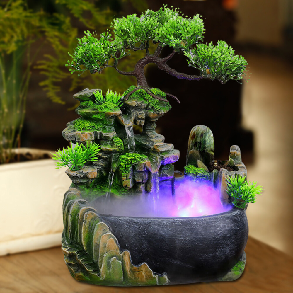 Rockery Fountain Waterfall Feng Shui Desktop Water Sound Indoor