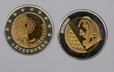 2 Euro aus Luxemburg Specimen-BFR/stgl ab 5 auktionen portofrei