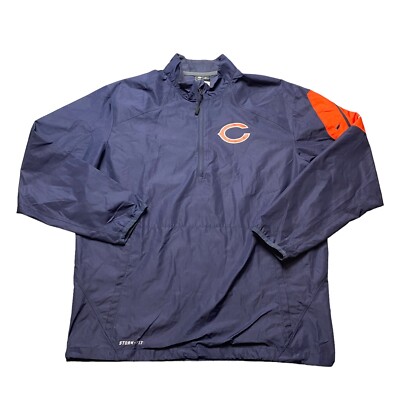 chicago bears quarter zip nike