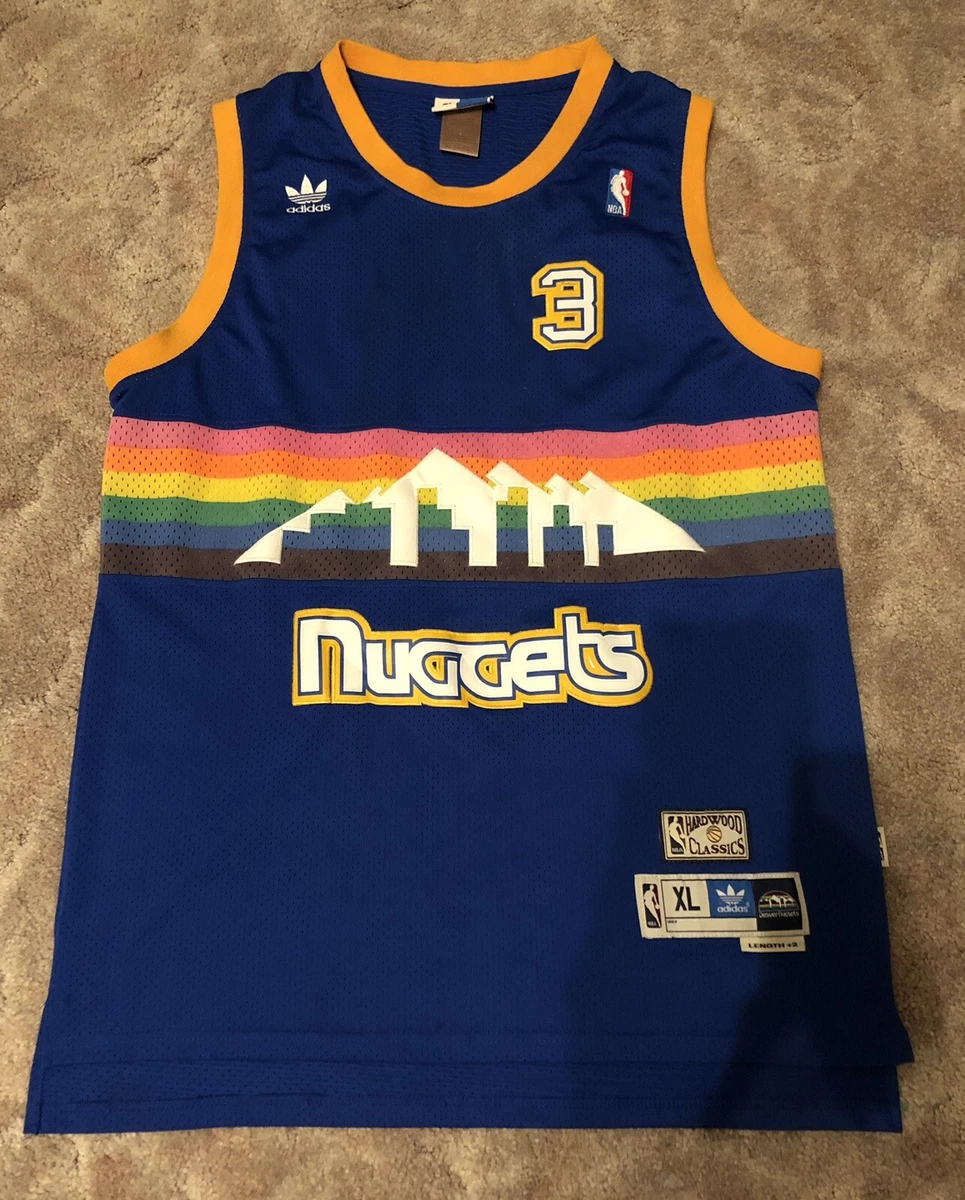 Allen Iverson Denver Nuggets Hardwood Classics Throwback NBA