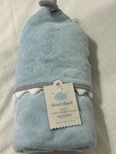 Cloud Island SHARK Infant Hooded Towel bath towel 30x30 new 925