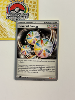 Reversal Energy 192/193 2023 Pokemon World Championships Variant Paldea  Fates A