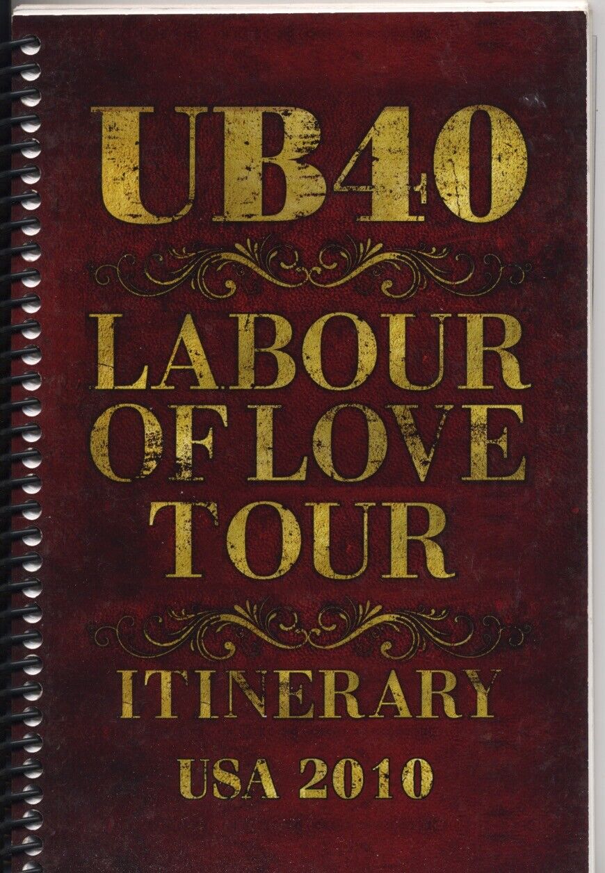 UB 40 - TOUR - ITINERARY - 2010 - USA