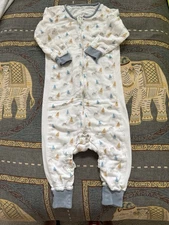 Nest Designs Bamboo Pima Long Sleeve Footed Sleep Bag 0.6 TOG Size 2.5-4t