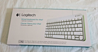 Logitech 920-006341 Wired Keyboard for iPad - White