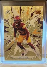 Marketplace image: 1/1 Topps Trey Amos Rookie Superfractor Parallel #199 Washington Commanders 2025