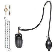 2 Inch Inflatable Pipe Plug Balloon Kit with Extension Hose,Safety Chain Pu...