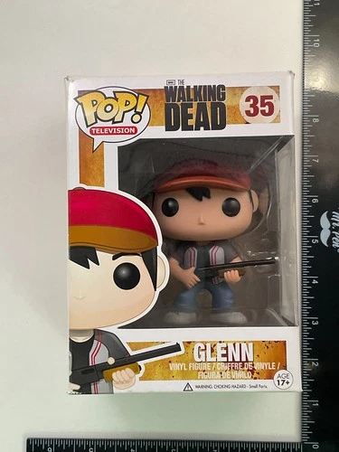 Funko Pop! The Walking Dead: Glenn #35 Vinyl Figure +PROTECTOR i05