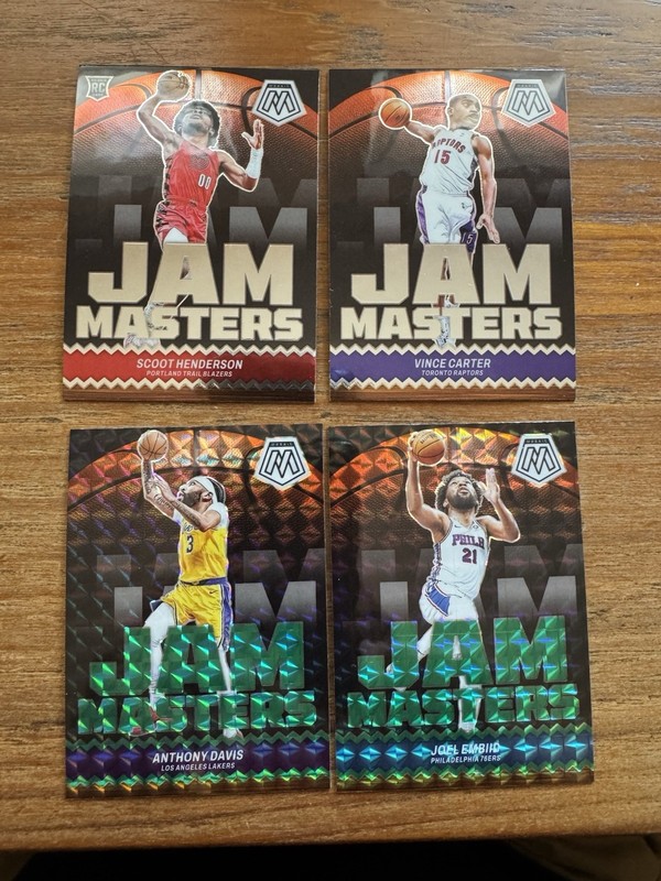 2023-24 Mosaic Basketball Jam Masters Lot of 4 Cards