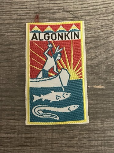Algonkin First Nations Ribbon Rectangle Boy Scout Badge Cloth Patch