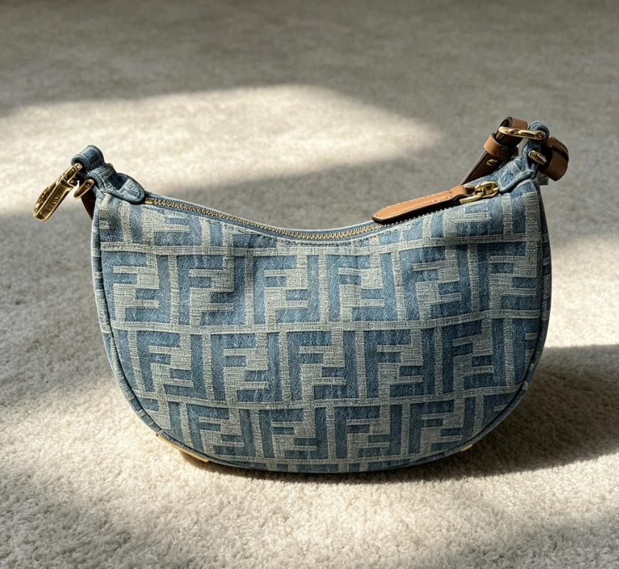 Fendi Small Denim Exterior Bags & Handbags for Women for sale | eBay