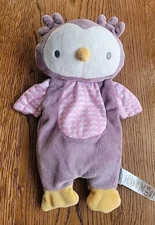Ingenuity Purple Nally Owl Lovey Lovie Plush Baby Security Toy Bean Bag Tush 12"