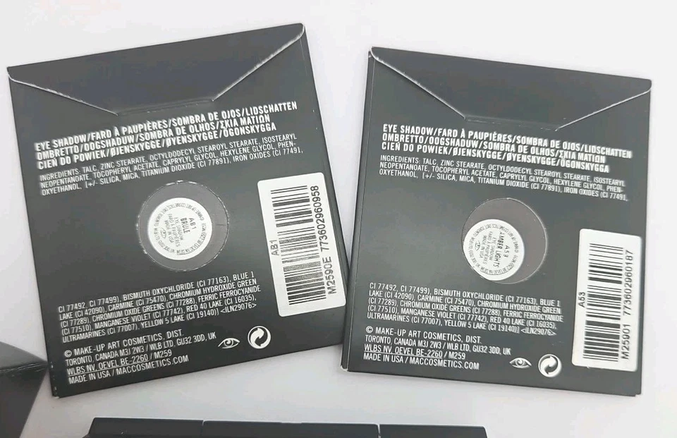 MAC M·A·C Eye Shadow Compact & Refills BRULEE & AMBER LIGHTS New Boxed AUTHENTIC - Image 3 of 3