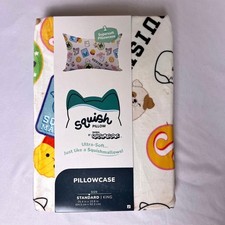 Squishmallows Ultra Soft Standard Pillowcase Jazwares Squish Pillow Character