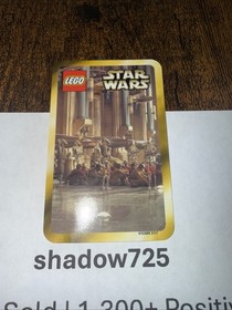 LEGO 3343 - 3 Droid Collector Cards - with 30566 Base Tile