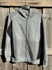 Size Large Puma BMW M Motorsport Men's Hoodie Sweatshirt Gray 538131 03