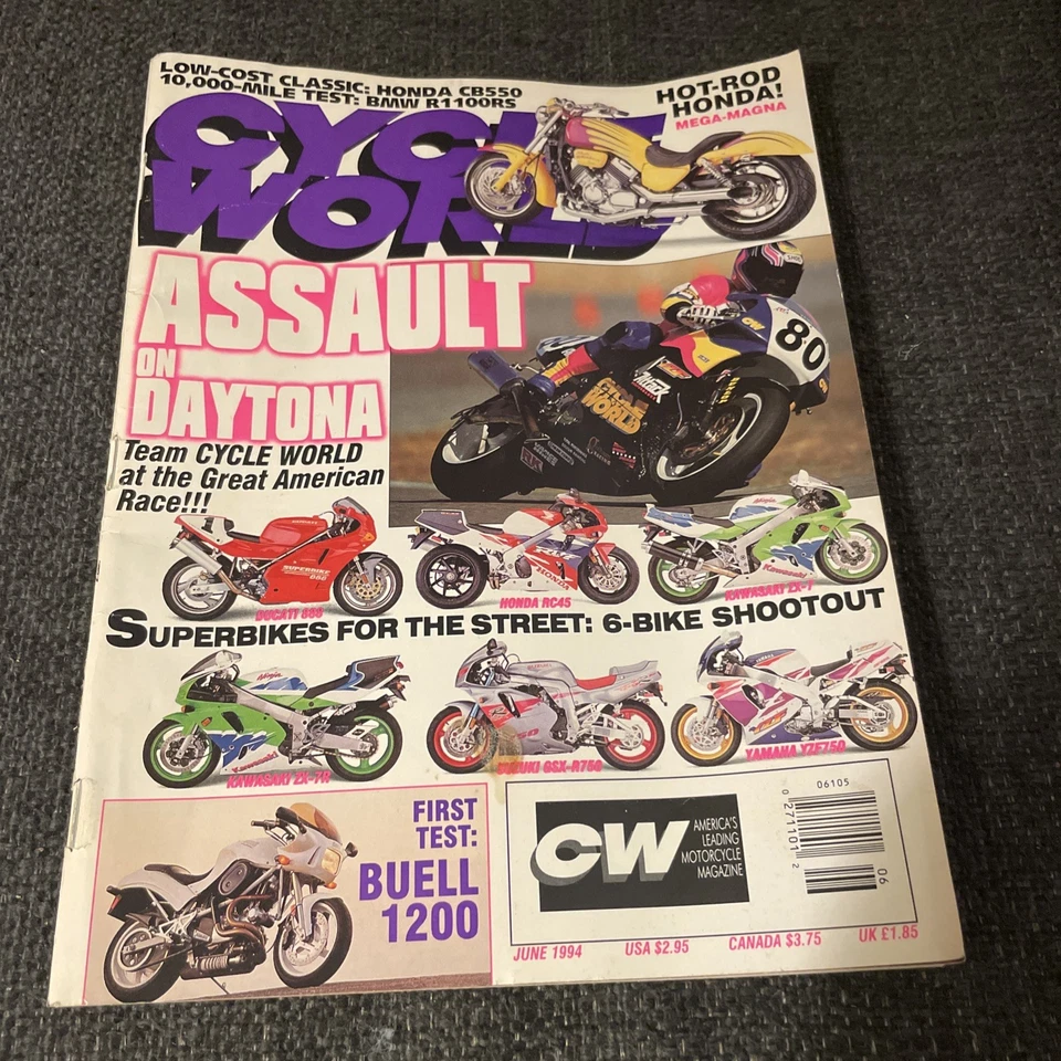 Cycle World June 1994. Assault On Daytona. - Image 1 of 1