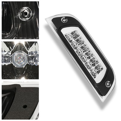 Full LED 3rd Brake Light For 02-07 Jeep Liberty - Black Housing, Clear Lens