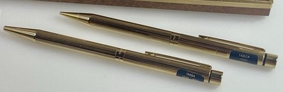 Sheaffer Targa 1005-9 23K Gold Electro-Plate Pen & Pencil Set NIB