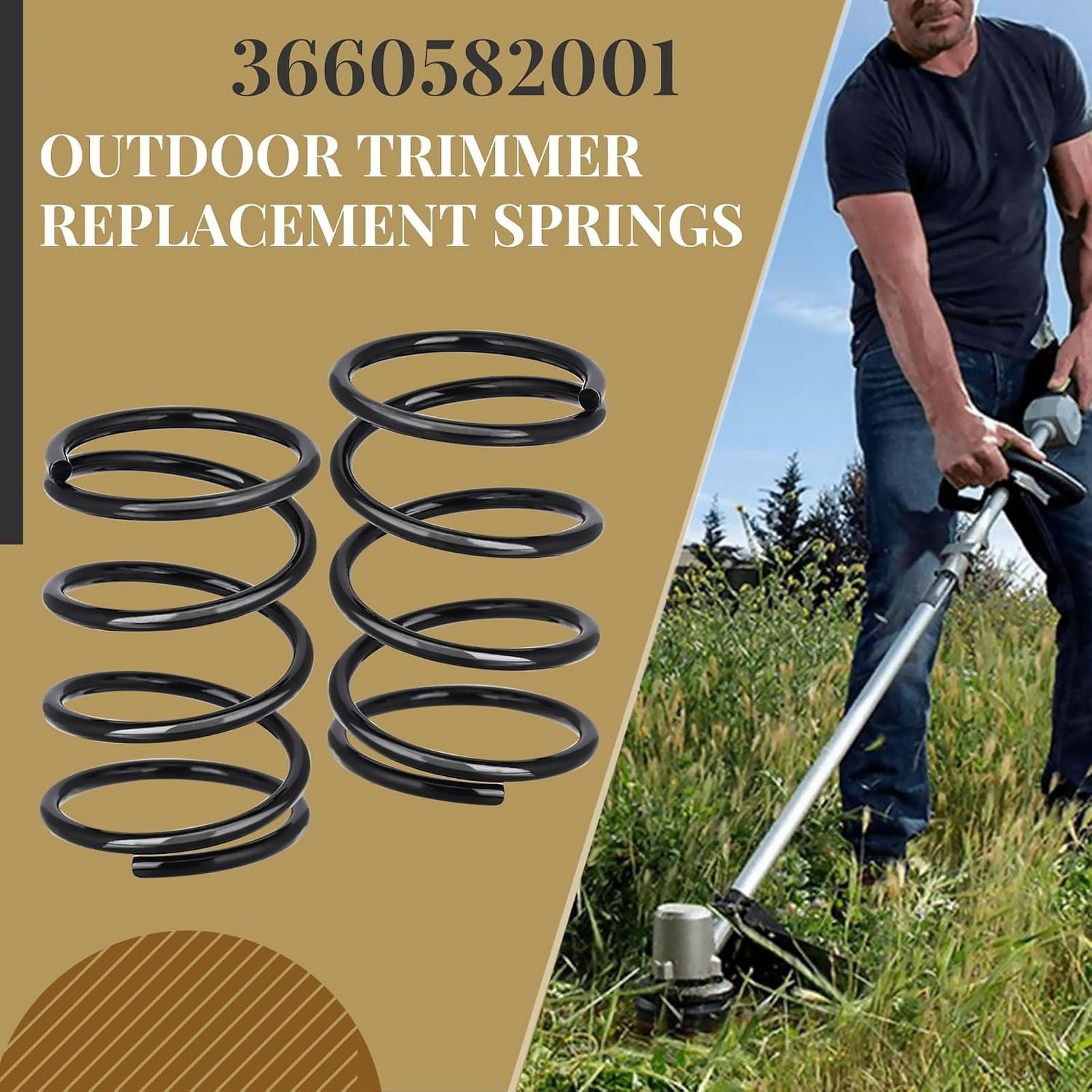 All-Metal for EGO Spring Set 4Pcs Fit ST1500XY AH1300 AH1530 String Trimmer Head