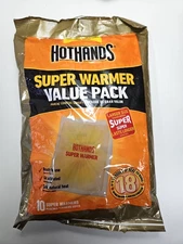Hot Hands Super Warmers Long Lasting Natural Odorless Air Activated Large Size