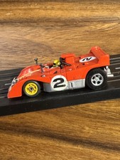 Vintage AFX G-Plus FERRARI 312 Red 2 Mirrors Intact Clean Chassis New Tires