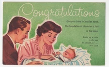 Baby Rally Day Church Sunday School Invite Religious Southeastern PA Postcard