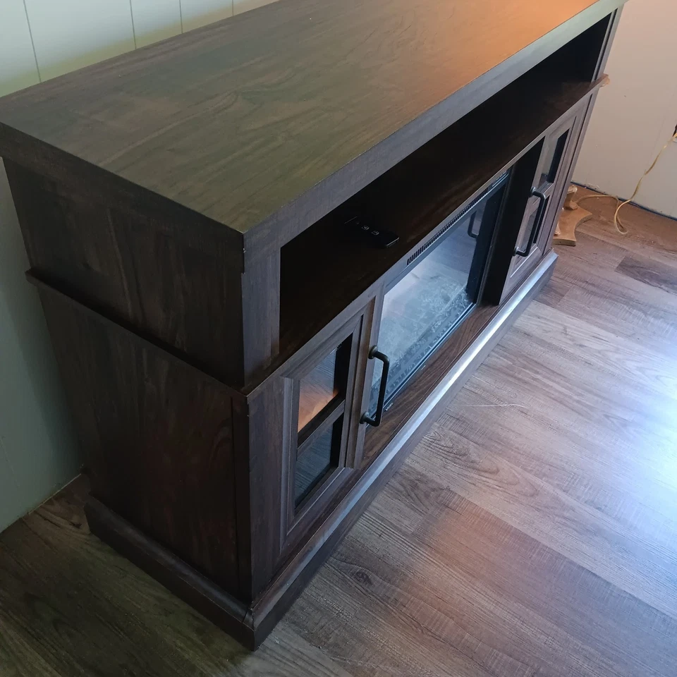 Consola multimedia WHALEN chimenea soporte de TV para televisores de hasta 75""  Foto 3 de 4