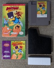 The Simpsons Bartman Meets Radioactive Man Nintendo NES Complete In Box CIB Bart