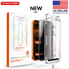 2PCS Privacy Clear Tempered Glass Screen Protector for iPhone 17 16 15 Pro Max