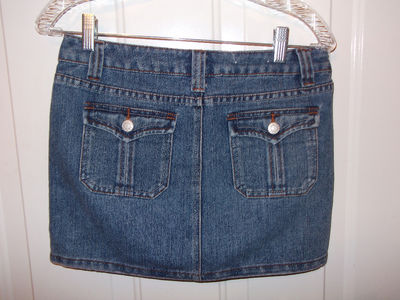 So Wear It Declare It Denim Mini Skirt Size 5 EUC