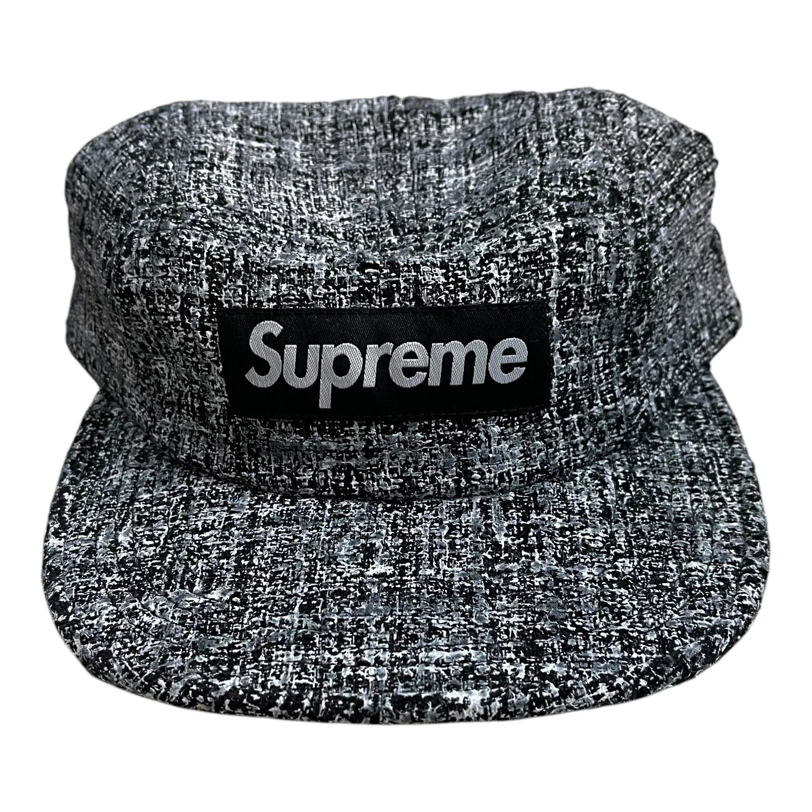 Casquette de camp Supreme Boucle noire SS18 neuve stock mort expédition rapide en 1 jour ouvrable