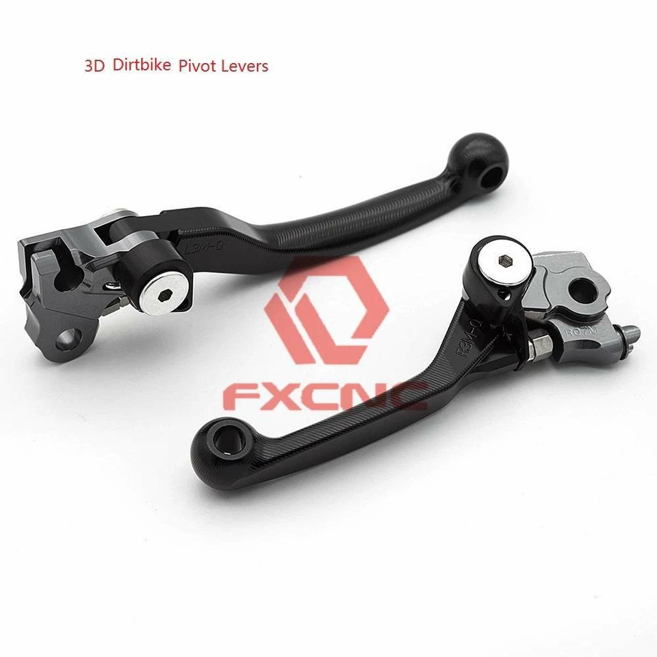 FXCNC 3D para Honda CRF250R 2004 2005-06 palanca de freno embrague pivote moto de cross negro Foto 3 de 4