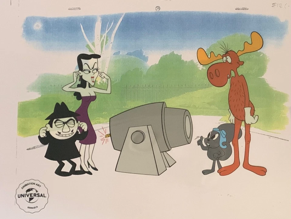 Arte de animación celel de serie edición limitada Rocky and Bullwinkle Foto 2 de 4