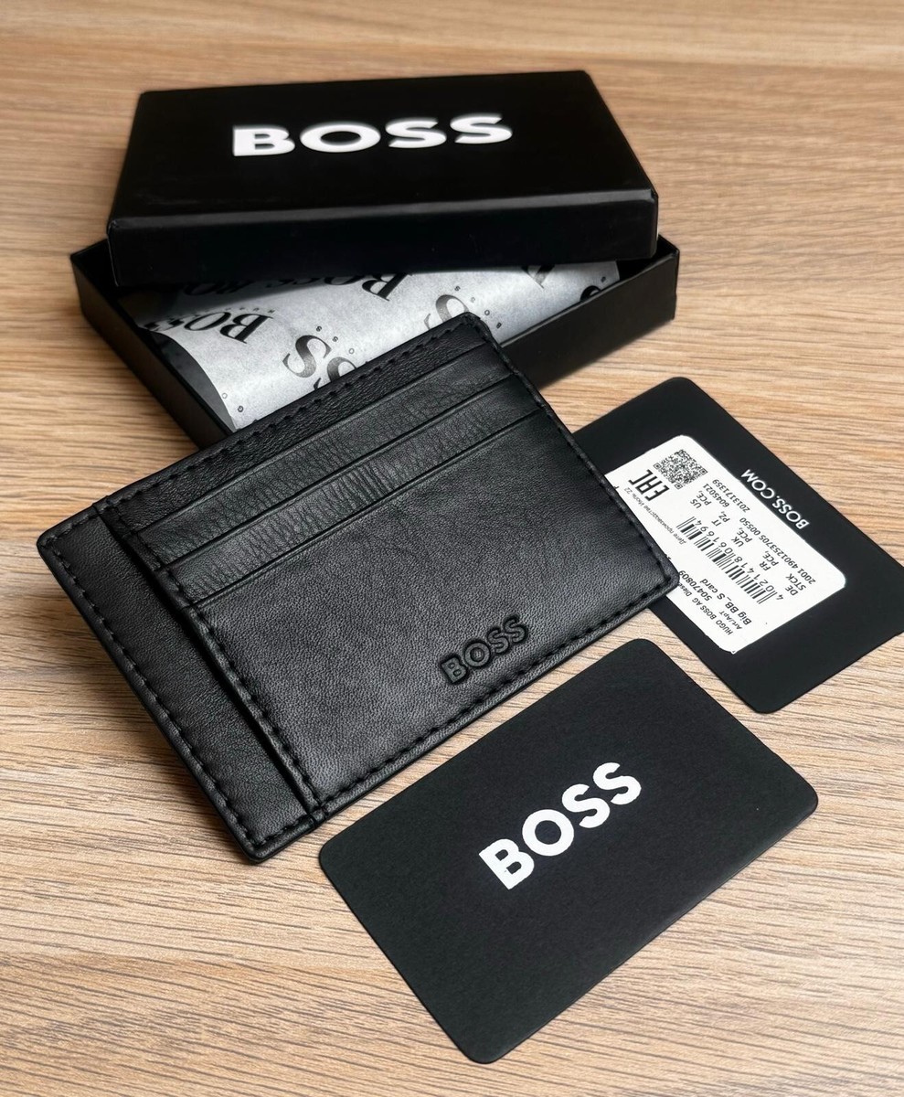 HUGO BOSS grained leather Card holder BIG BB_S Card 09 SLOTS UK