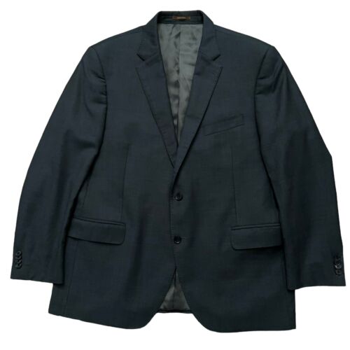 Peter Millar Blazer Jacket Mens Size 46R Sports Coat Wool Twill Plaid Blue - Picture 1 of 7