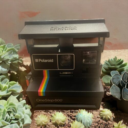 Polaroid One Step 600 Instant film Land Camera Rainbow Stripe & Strap Untested - Picture 1 of 11