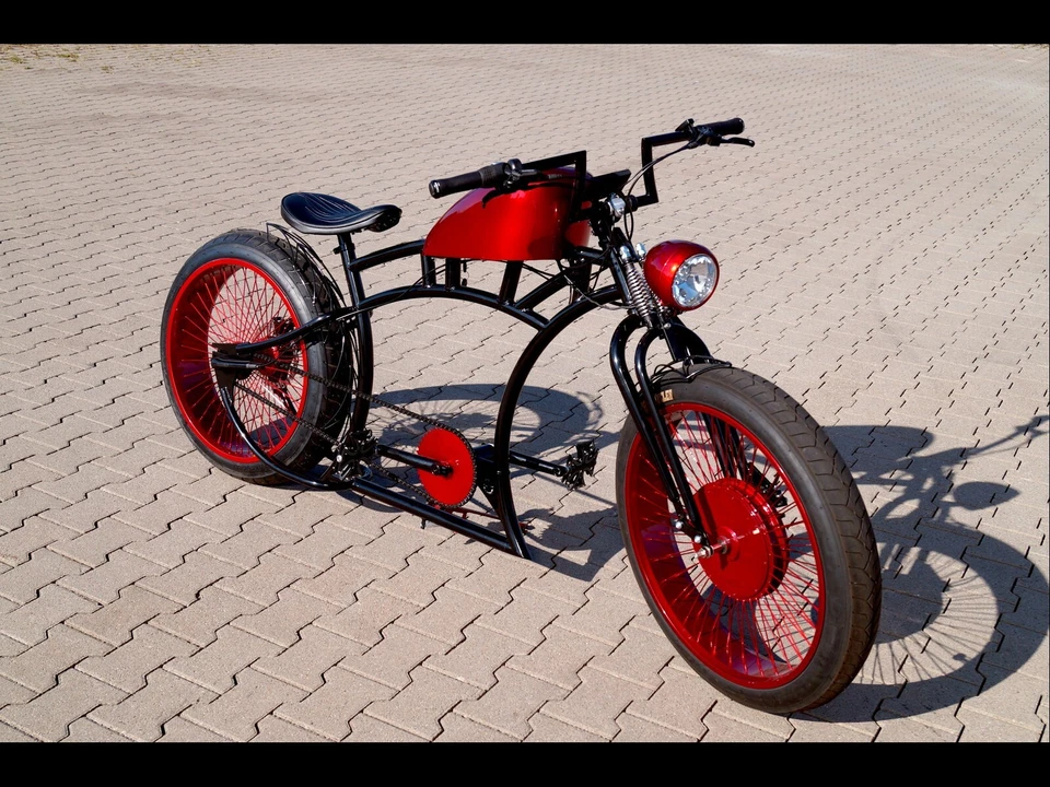 Mega horquilla Monark Dual Springer para bicicletas Low Rider Fat Tire (SOLO HORQUILLA) Foto 2 de 4