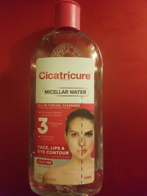 CICATRICURE MICELLAR WATER - ALL IN 1 FACIAL CLEANSER - FACE CONTOUR 13.5 OZ