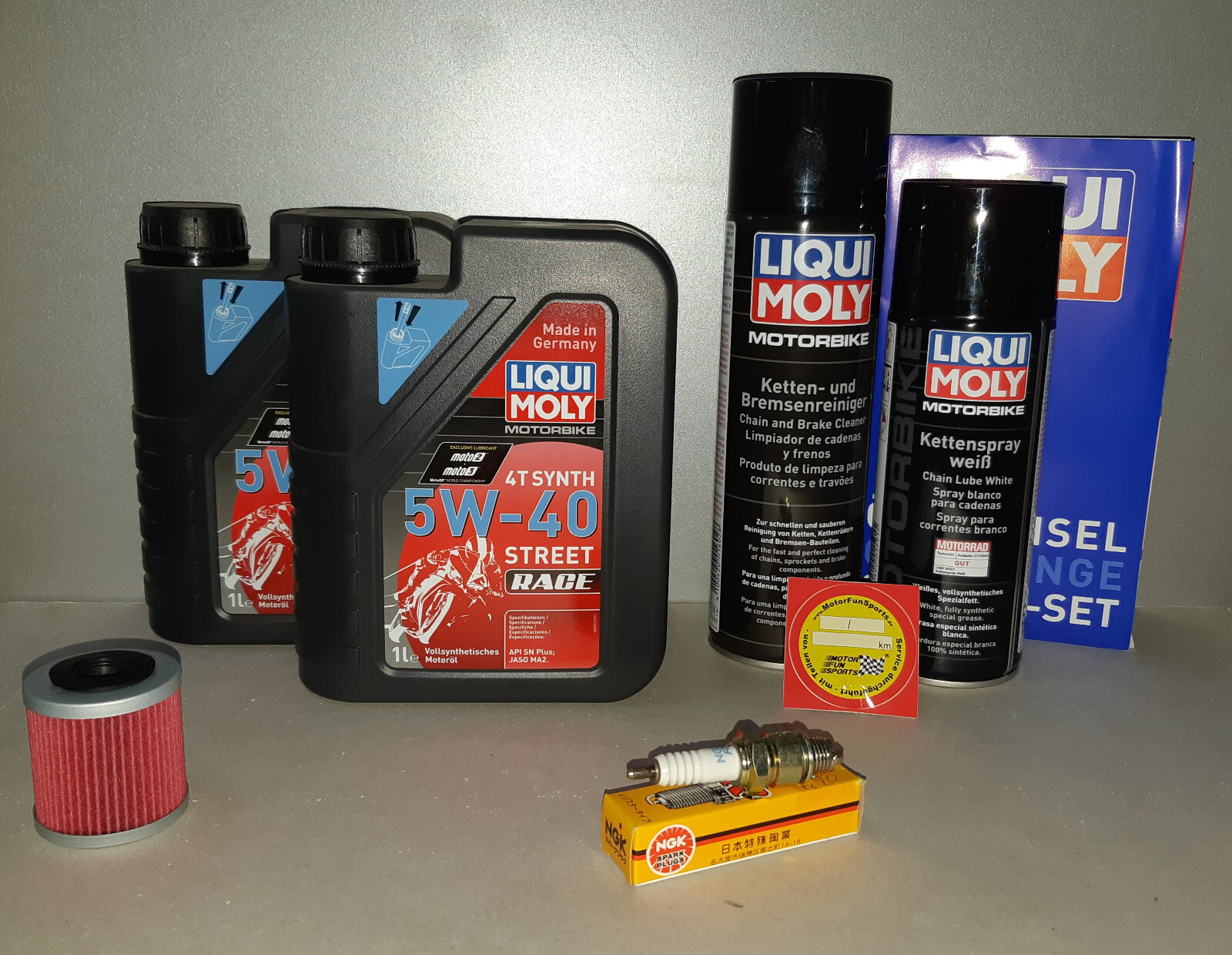 Maintenance Set SWM Hoku 125 - Service Inspection Spark Plug Oil