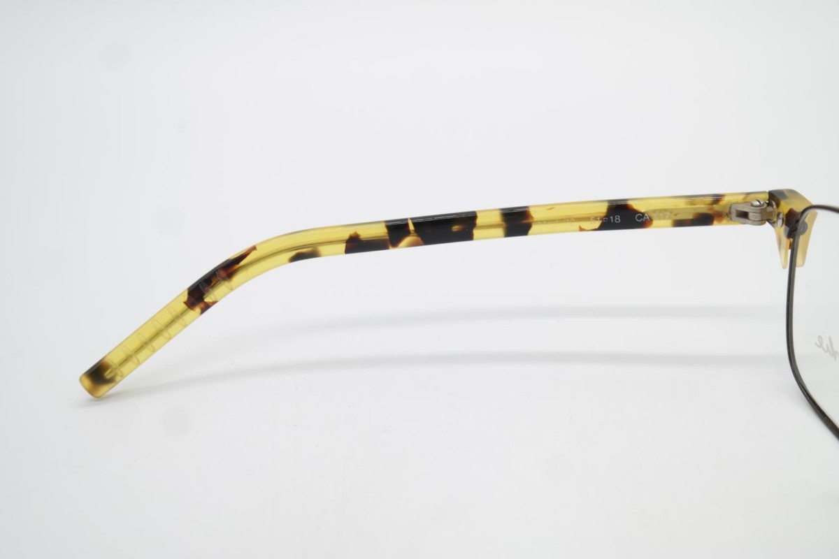Lunettes Vintage Robert La Roche 555 Noires/marron Ovales - Monture Acétate/métal, Unisexe, Neuves Sans étiquette