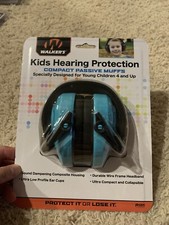New Walkers Kids Hearing Protection Compact Passive Muffs Youth 4 And Up Blue