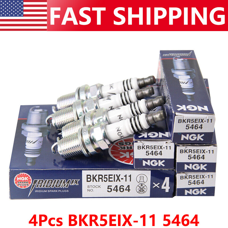 4Pcs BKR5EIX-11 Iridium Spark Plugs 5464 For GEO HYUNDAI KIA MAZDA NISSAN ISUZU